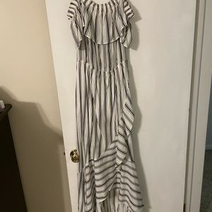 Dark Gray & White Express Dress